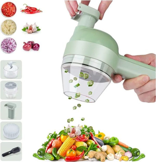 4-in-1 Handheld Electric Vegetable Cutter Homera.pk