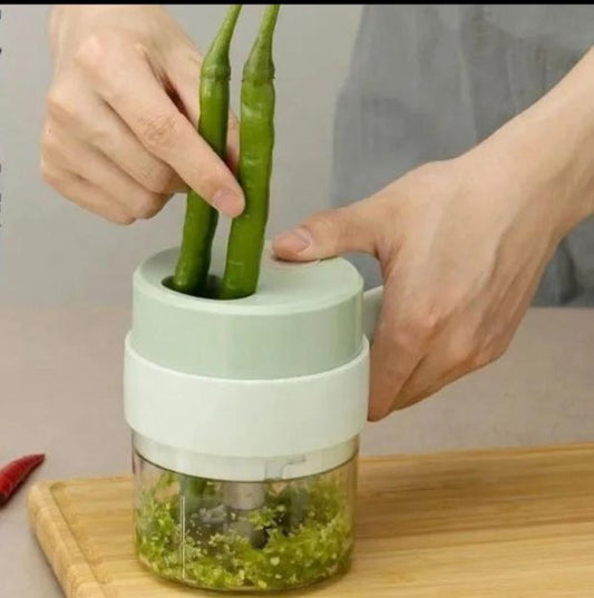 4-in-1 Handheld Electric Vegetable Cutter Homera.pk
