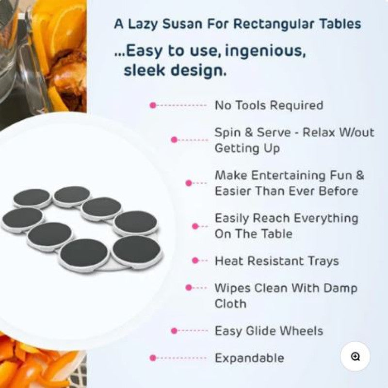 Lazy Susan Rotating Tray (Portable) Homera.pk