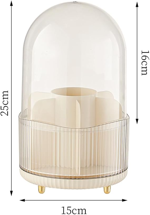 Beauty Spin 360 Makeup Organizer with Transparent Cover Homera.pk