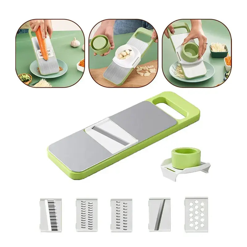 5in1 Vegetable Cutter Slicer Stainless Steel Homera.pk