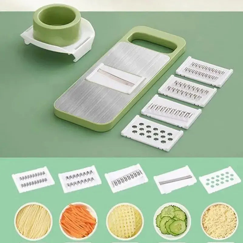 5in1 Vegetable Cutter Slicer Stainless Steel Homera.pk
